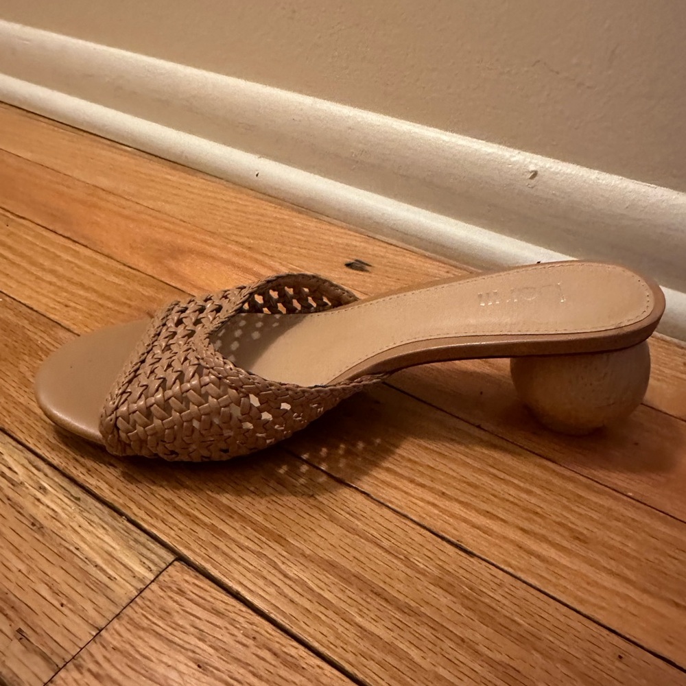 bar III slip on ball heels